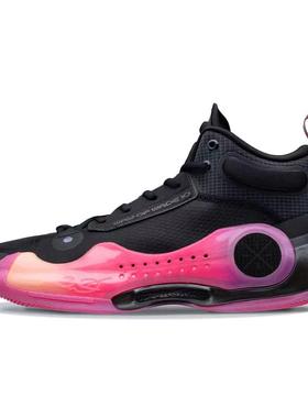 LiNing李宁 WOW 10 晨曦 减震耐磨 中帮 篮球鞋 男款 黑色