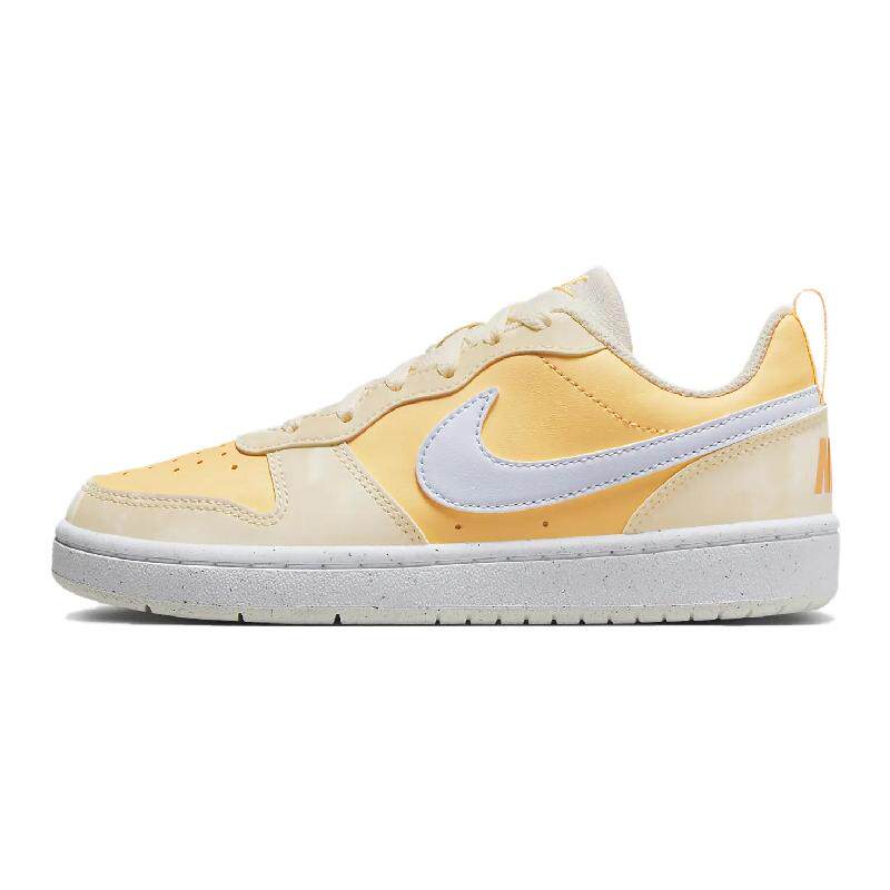 Nike Court Borough Low Recraft 休闲舒适 低帮 儿童板鞋 橙