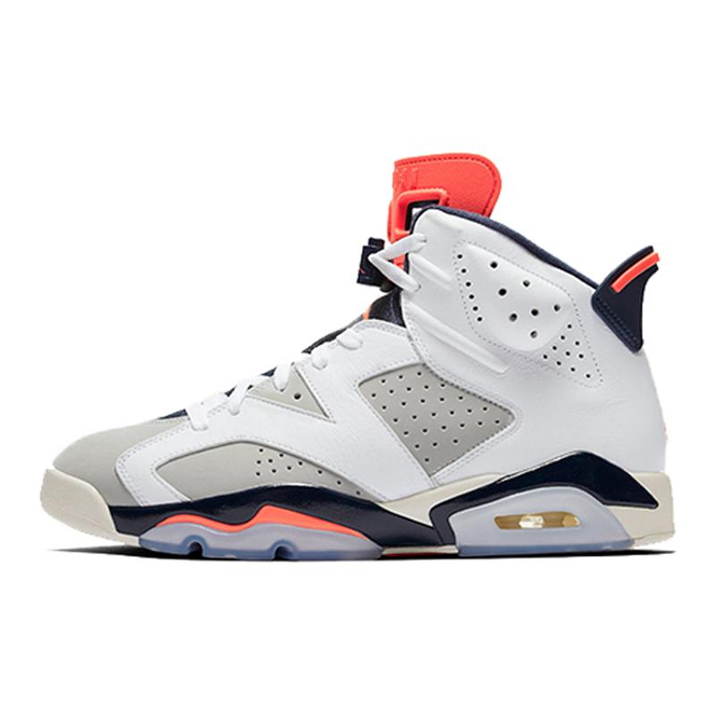 Air Jordan 6 Retro Tinker 手稿 耐磨高帮复古篮球鞋 白红黑