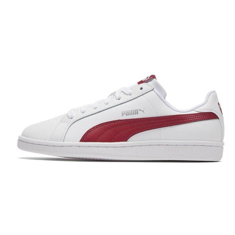 PUMA Smash Leather 轻便 低帮 板鞋 男女同款 红白
