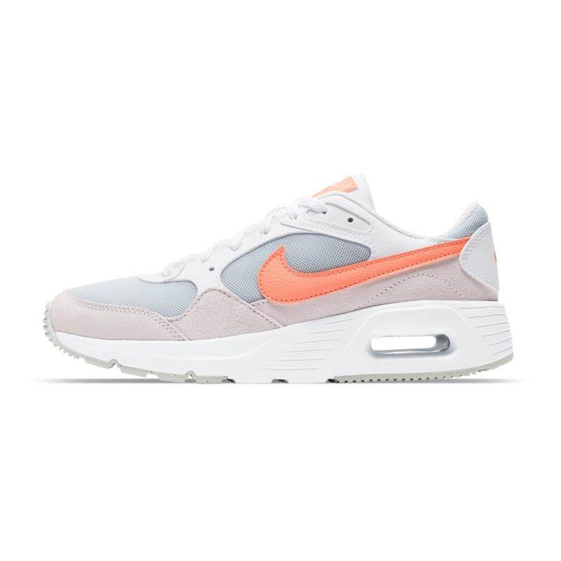 Nike Air Max SC (GS) 低帮 跑步鞋 女款 白灰橙