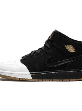 Air Jordan 1 Mid (GS) 黑白 熊猫