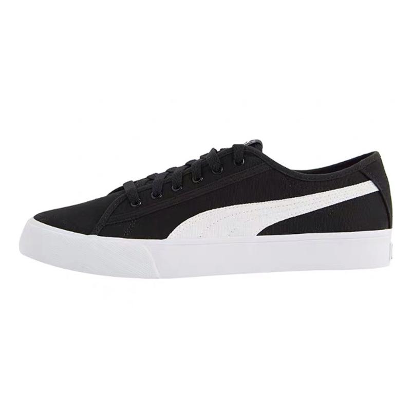 Puma Bari CV 复古百搭 帆布低帮板鞋 男女同款 黑色