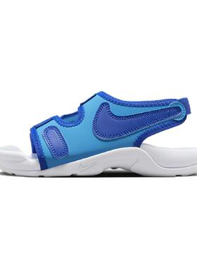 中童 Nike Sunray Adjust 6  防滑耐磨儿童凉鞋 蓝色