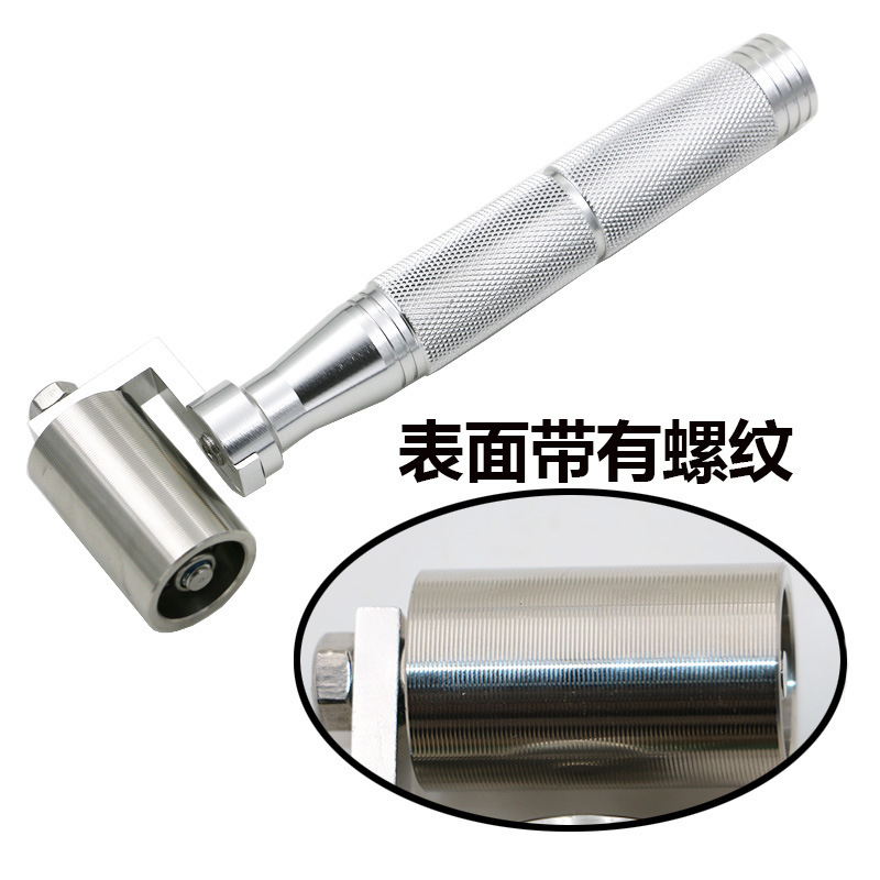 不锈钢压轮 装修施工工具接缝平压轮带轴承 家居贴墙纸壁纸滚轮