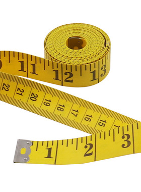 3米皮尺PVC纤维尺裁缝尺便携卷尺黄色量衣尺软皮尺300厘米120英寸