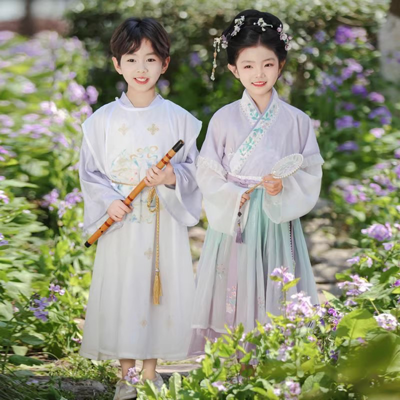 2026年新款儿童宋制汉服演出套装图片