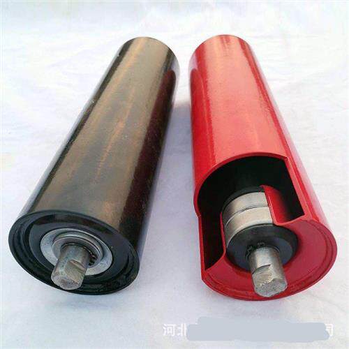 皮带机输送机无动力托辊配件传送带包胶滚筒支架缓冲大头滚轮重型