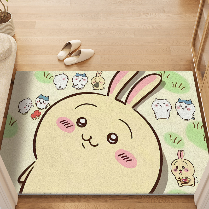 chiikawa入户门地垫丝圈防滑脚垫