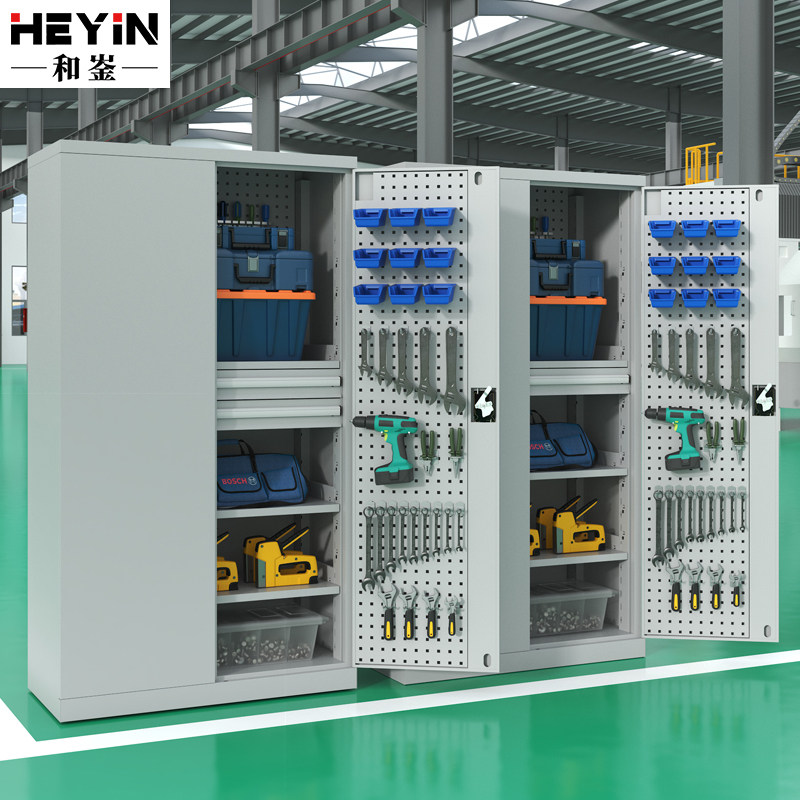 重型双门工具柜车间用工厂收纳柜工具箱修车收纳柜铁皮柜子加厚