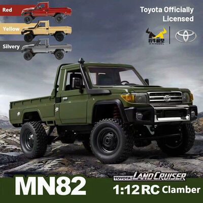 跨境莽牛MN82全比例四驱LC79丰田攀爬越野车仿真RC皮卡遥控车玩具