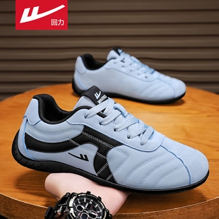 青少年运动防滑软底德训阿甘赛车鞋 潮牌百搭休闲板鞋 冬季 回力男鞋