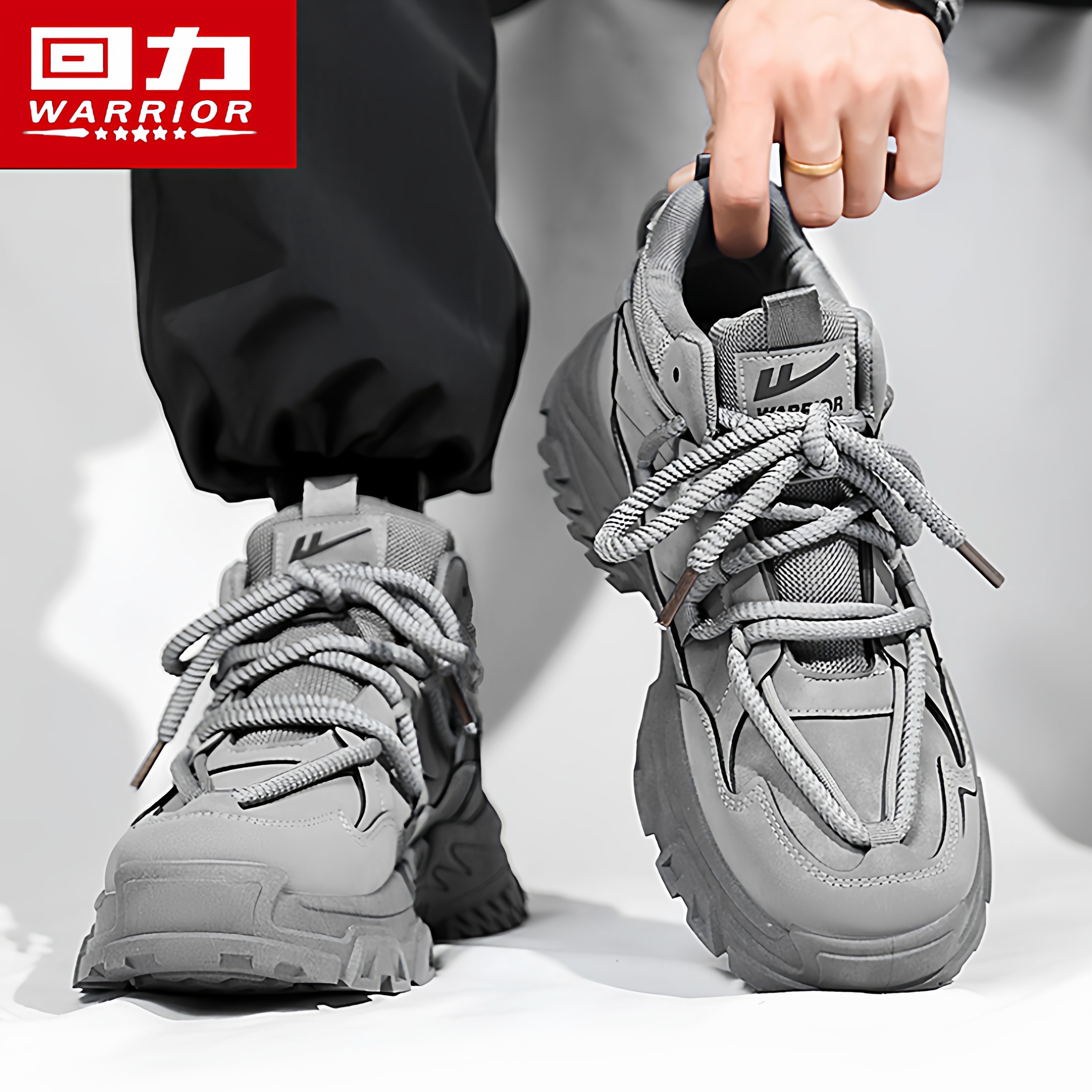 回力男鞋秋季复古运动休闲上班工作鞋跑步防滑厚底增高黑色老爹鞋,流行男鞋,单鞋,淘宝优惠券,粉丝福利购,淘宝优惠卷