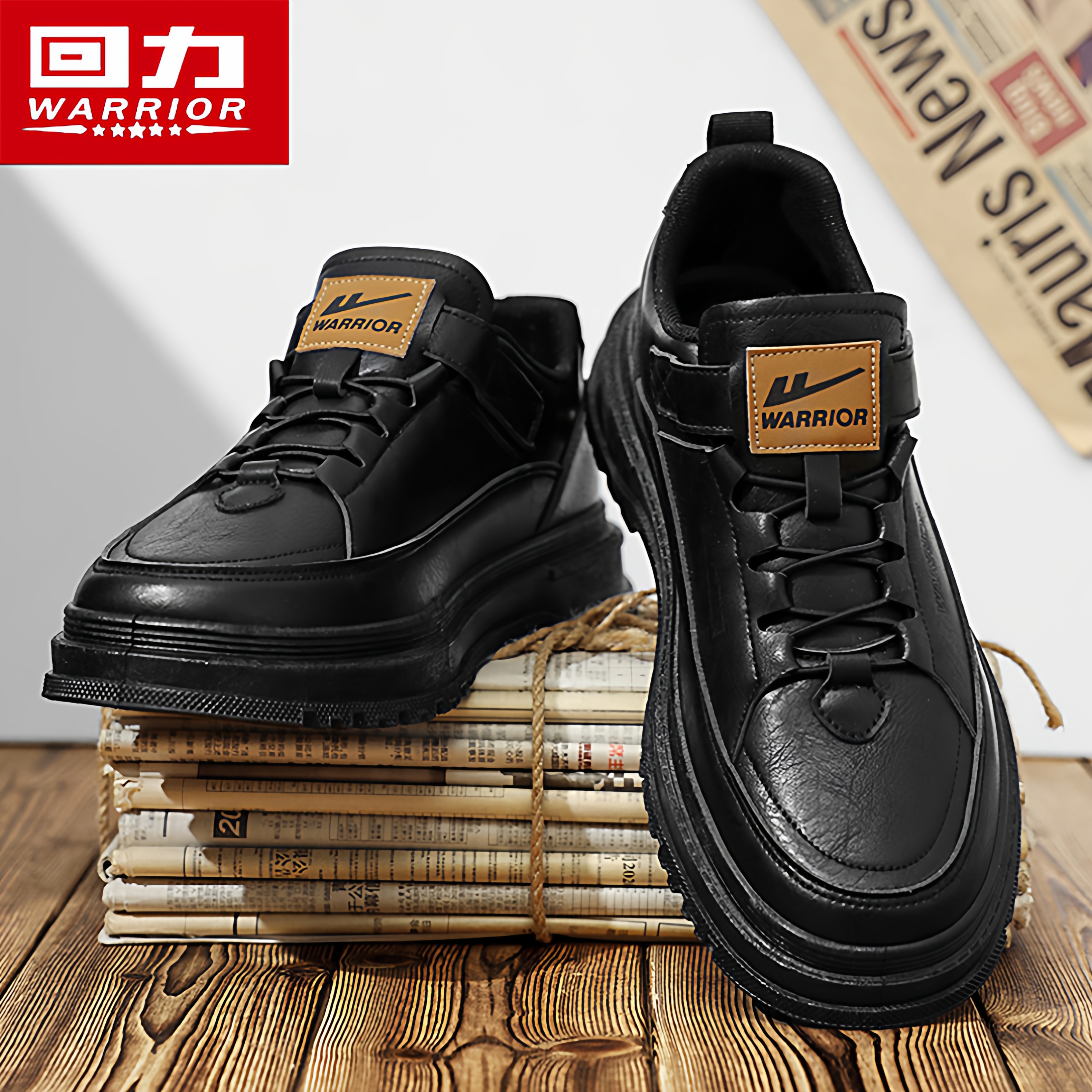 回力官方旗舰店男鞋休闲工装皮鞋