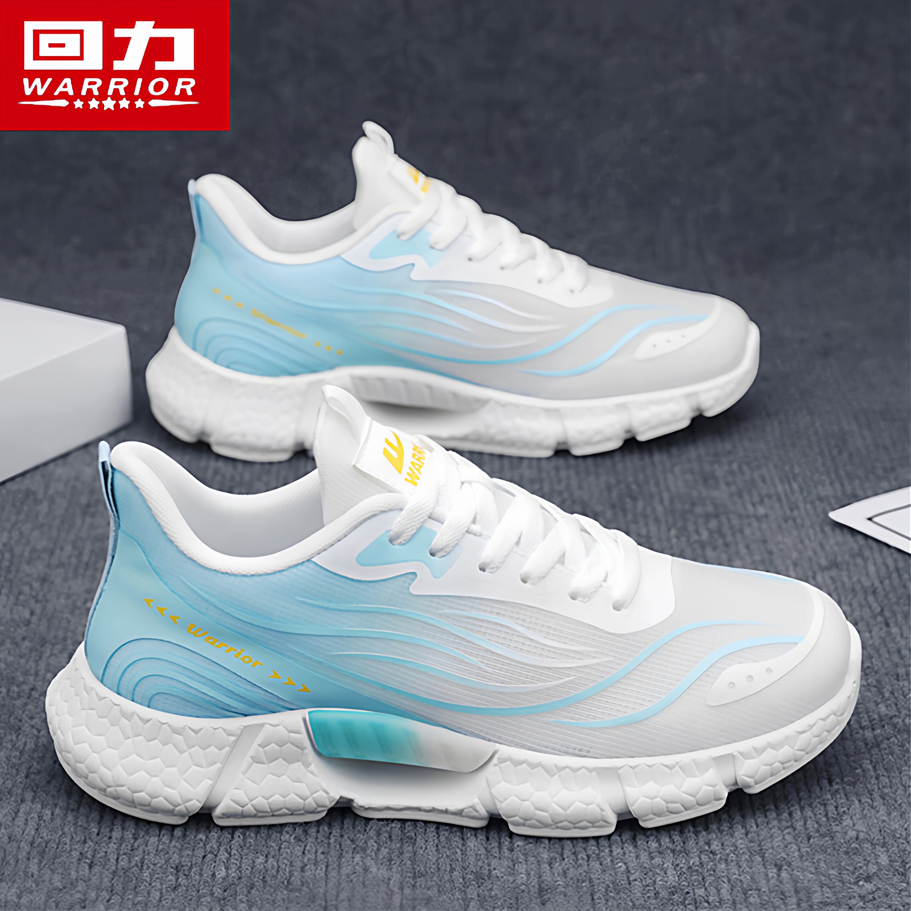 回力男鞋夏季透气防臭网面运动鞋青少年休闲跑步爆米花增高老爹鞋