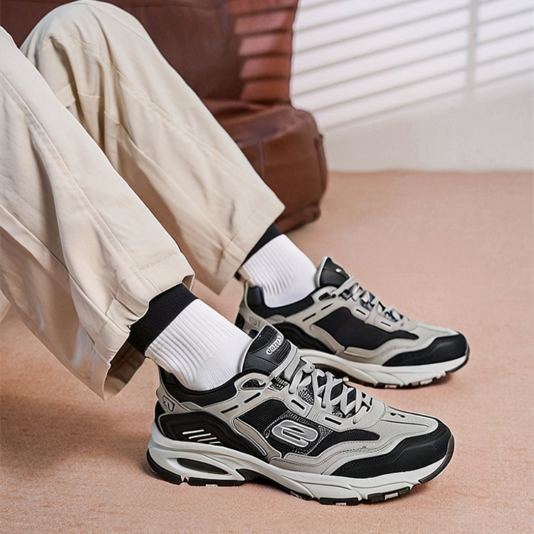 Skechers斯凯奇夏季厚底休闲男鞋