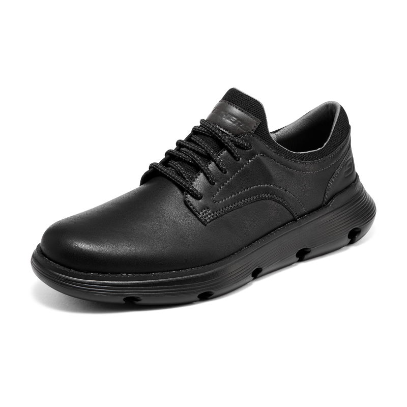 Skechers斯凯奇春夏季新款男鞋商务皮鞋通勤减震轻便休闲鞋204702