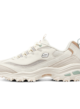 Skechers斯凯奇女鞋春夏季网面透气熊猫鞋休闲运动鞋老爹鞋跑步鞋