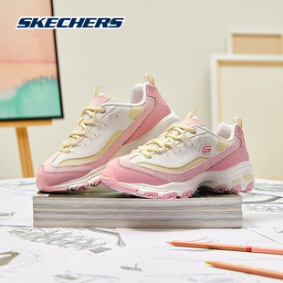 奶茶熊灯芯绒老爹鞋 Skechers斯凯奇女鞋 款 芝芝桃桃熊猫鞋 春夏季