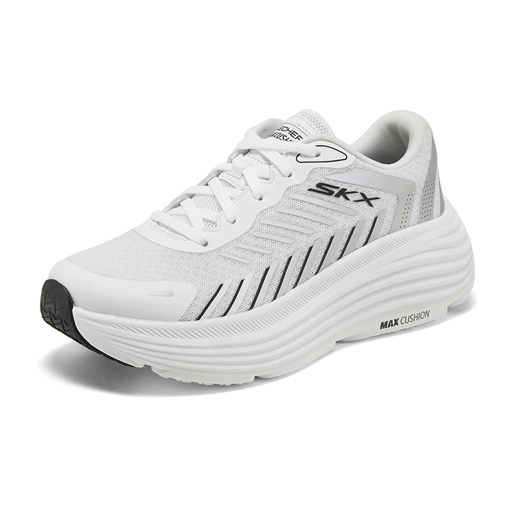 Skechers斯凯奇2025夏新款男女同款厚底缓震跑步鞋增高休闲运动鞋