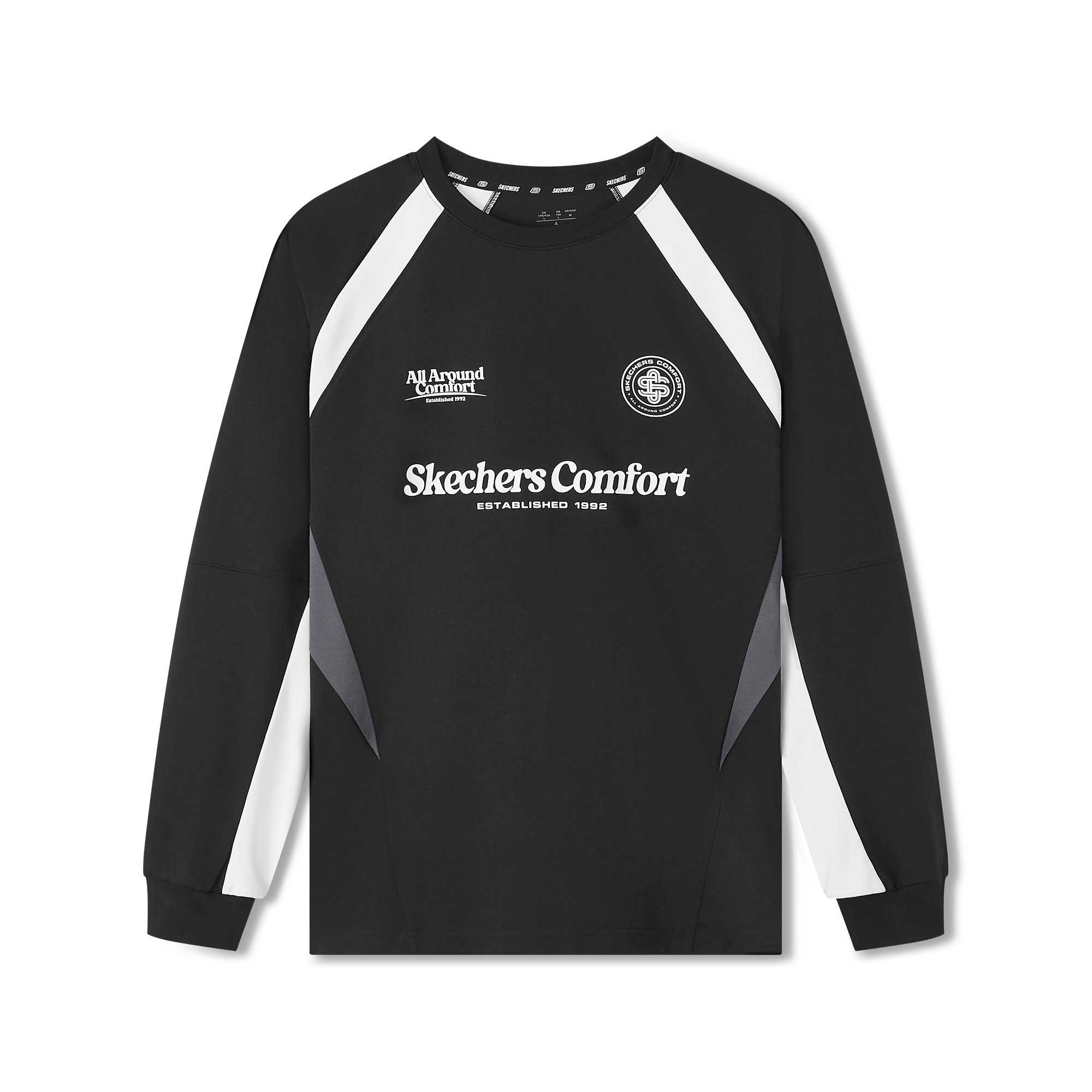 斯凯奇针织长袖2026年男女宽松版秋季运动休闲撞色索罗娜百搭,运动服/休闲服装,运动T恤,淘宝优惠券,粉丝福利购,淘宝优惠卷