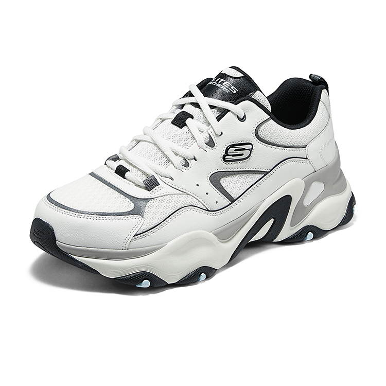 Skechers斯凯奇DLITE5.0熊猫鞋秋季男老爹鞋机甲鞋休闲鞋时尚百搭