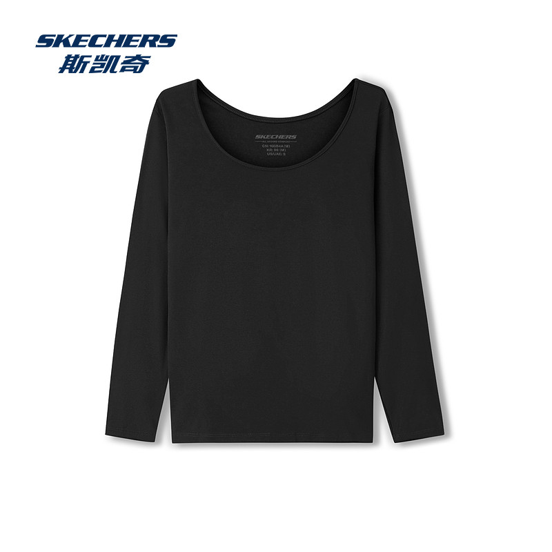 斯凯奇长袖男款2026秋冬新款风尚系列纯色远红外发热厚版打底衫,运动服/休闲服装,运动T恤,淘宝优惠券,粉丝福利购,淘宝优惠卷