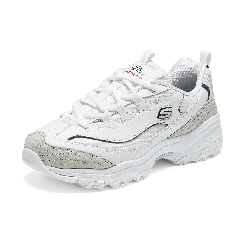 Skechers斯凯奇女鞋DLITES系列缓震舒适轻便厚底增高运动休闲鞋子