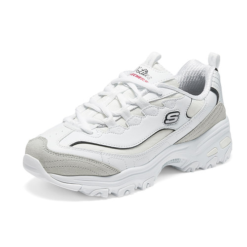Skechers斯凯奇女鞋DLITES系列缓震舒适轻便厚底增高运动休闲鞋子