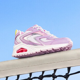 斯凯奇童鞋女童绑带时尚休闲运动鞋减震UNO气垫舒适防滑耐磨鞋子