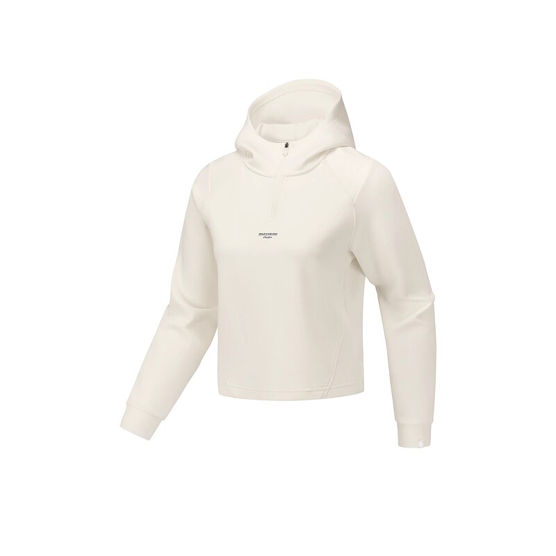 斯凯奇2026春夏新款女款针织连帽套头卫衣机能风运动外套舒适上衣