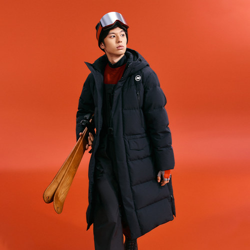 防泼水斯凯奇抗菌连帽羽绒服