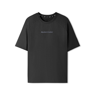 斯凯奇男女同款宽大经典款短袖T恤2026新款夏透气百搭运动打底衫