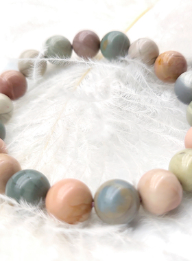 天然龙纹饰品情侣单圈阿拉善彩玉