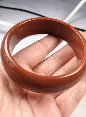 佘太红石英岩玉手镯保真包邮