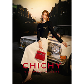 黑白撞色拼接长袖 连衣裙女2025冬季 新款 CHICHY法式 修身 高级感长裙