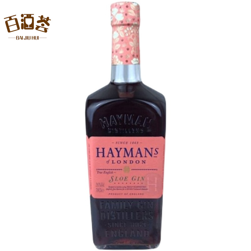 haymans sloe gin英国海曼黑刺莓金酒英国原装进口洋酒鸡尾力娇酒