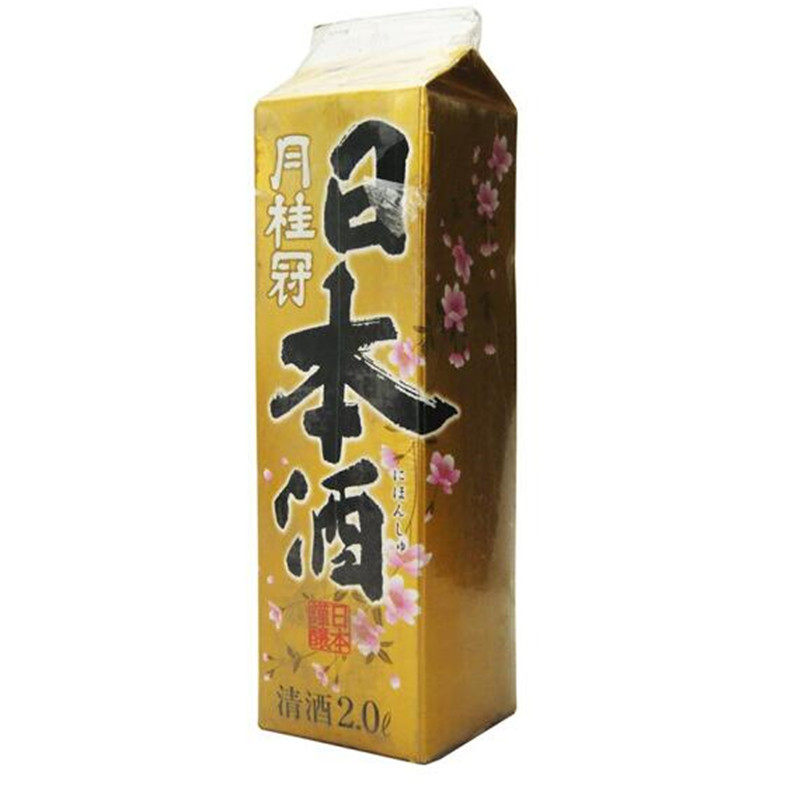 日本原装进口月桂冠牌清酒 大米酿造低度发酵酒 纸盒装洋酒2000mL