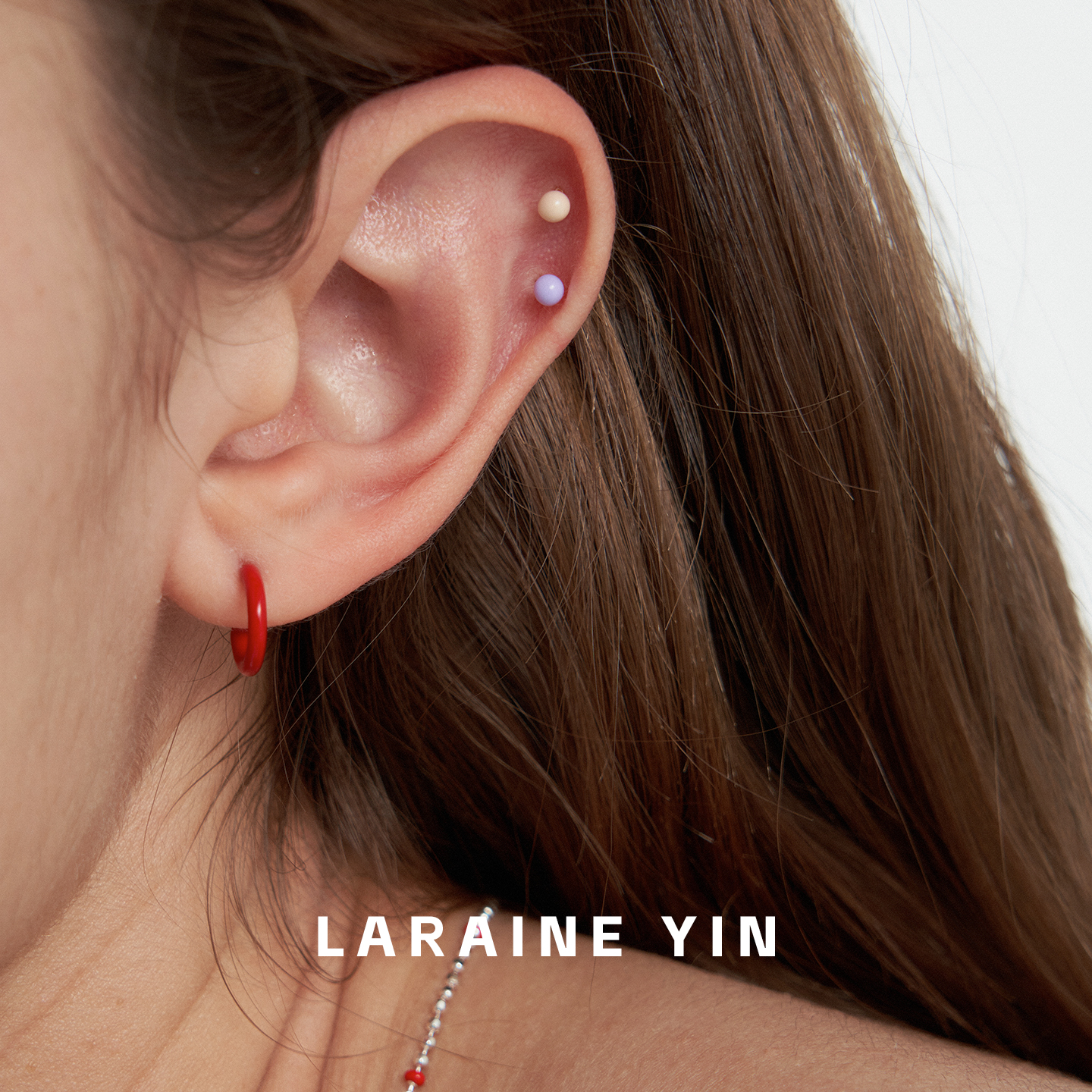 迷你滴釉耳钉夏天多巴胺