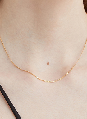 LARAINE YIN简约百搭s925纯银项链苏宽锁骨链颈链