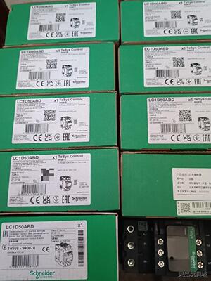 施耐德直流接触器LC1D50ABD，全新正品未使用，年份新，议价商品