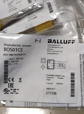 德国巴鲁夫BOS01CE BOS 18M-PA-PR20-S议价商品