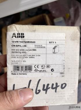 ABB 单相电流监视器 CM-SFS-22S  1SVR73议价商品