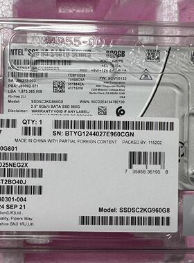 英特尔 S4610 960g 企业级SATA接口固态硬盘SS洁川议价