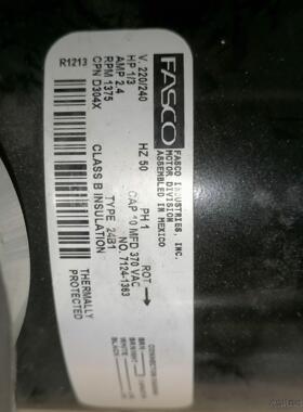 美国FASCO气泵72R655-V114-D304X真空泵，议价商品