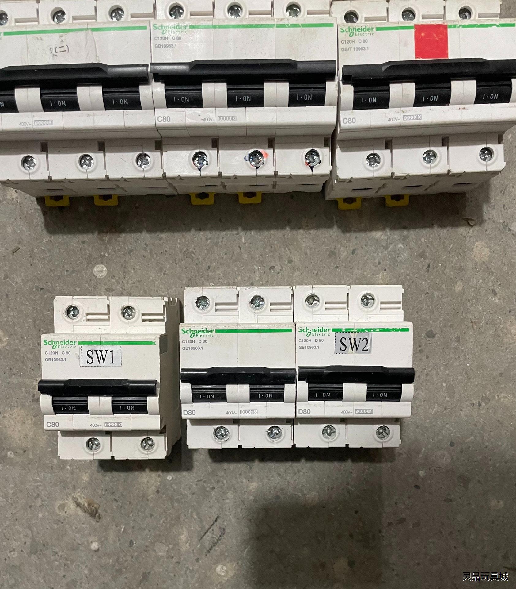 二手拆机施耐德空气开关C120H断路器2P3P4P空开议价商品