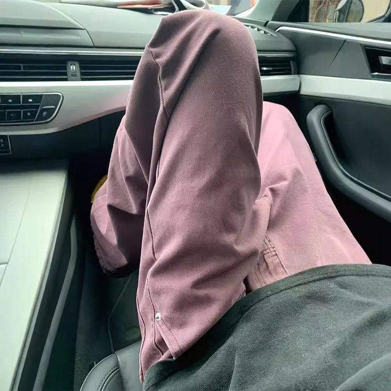 工装裤复古新款lec07qwer暗紫色