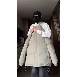穿面包棉衣美式轻薄新款立领男款搭外套服炸街韩系高级感冬季棉服