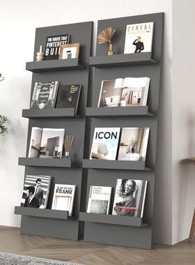 网红博主北欧ins极简艺术书架收纳架杂志架落地架多层架定制