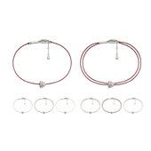 碎花系列 TOGGLER 法式 董洁丝线银镀金手链红色手绳女友新年礼物